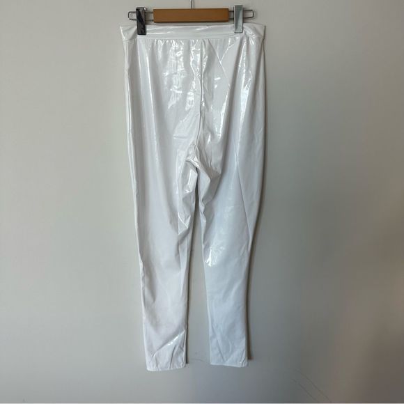 fashion nova late night texts vinyl pants white - Picture 7 of 9